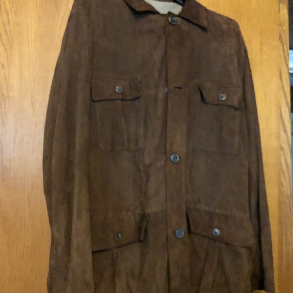 Suede men jacket